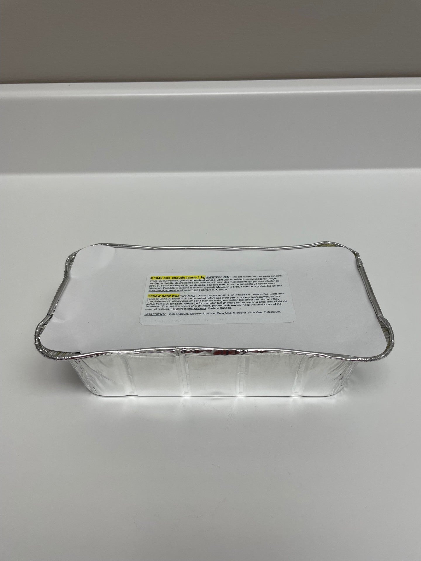Yellow Hard Wax (aluminum block)