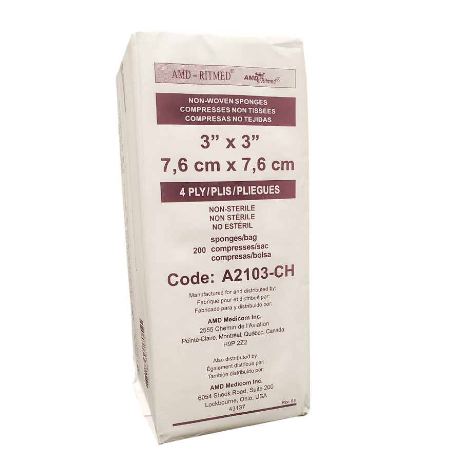 Non-woven compresses