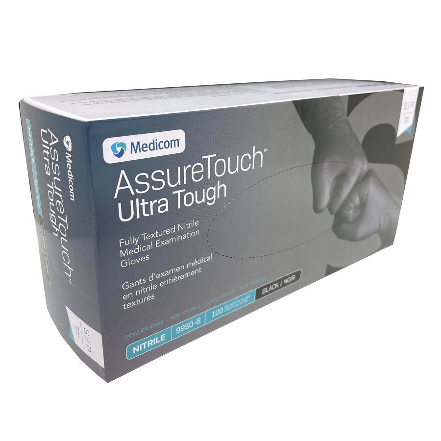 AssureTouch Ultra Tough Nitrile Gloves (Black)