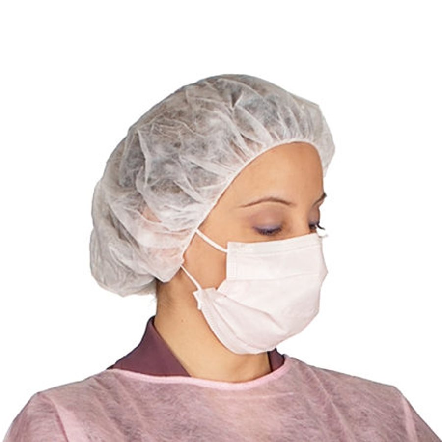 Disposable white cap