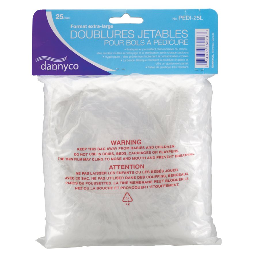 Disposable liners for pedicure bowls