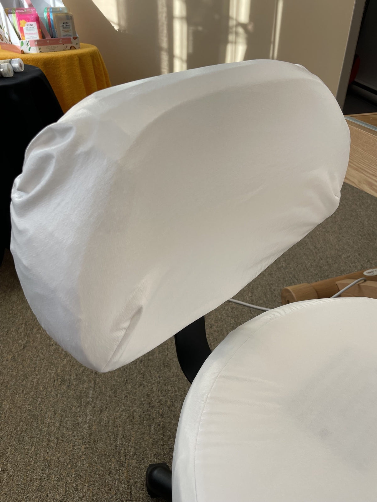 Housse dossier tabouret