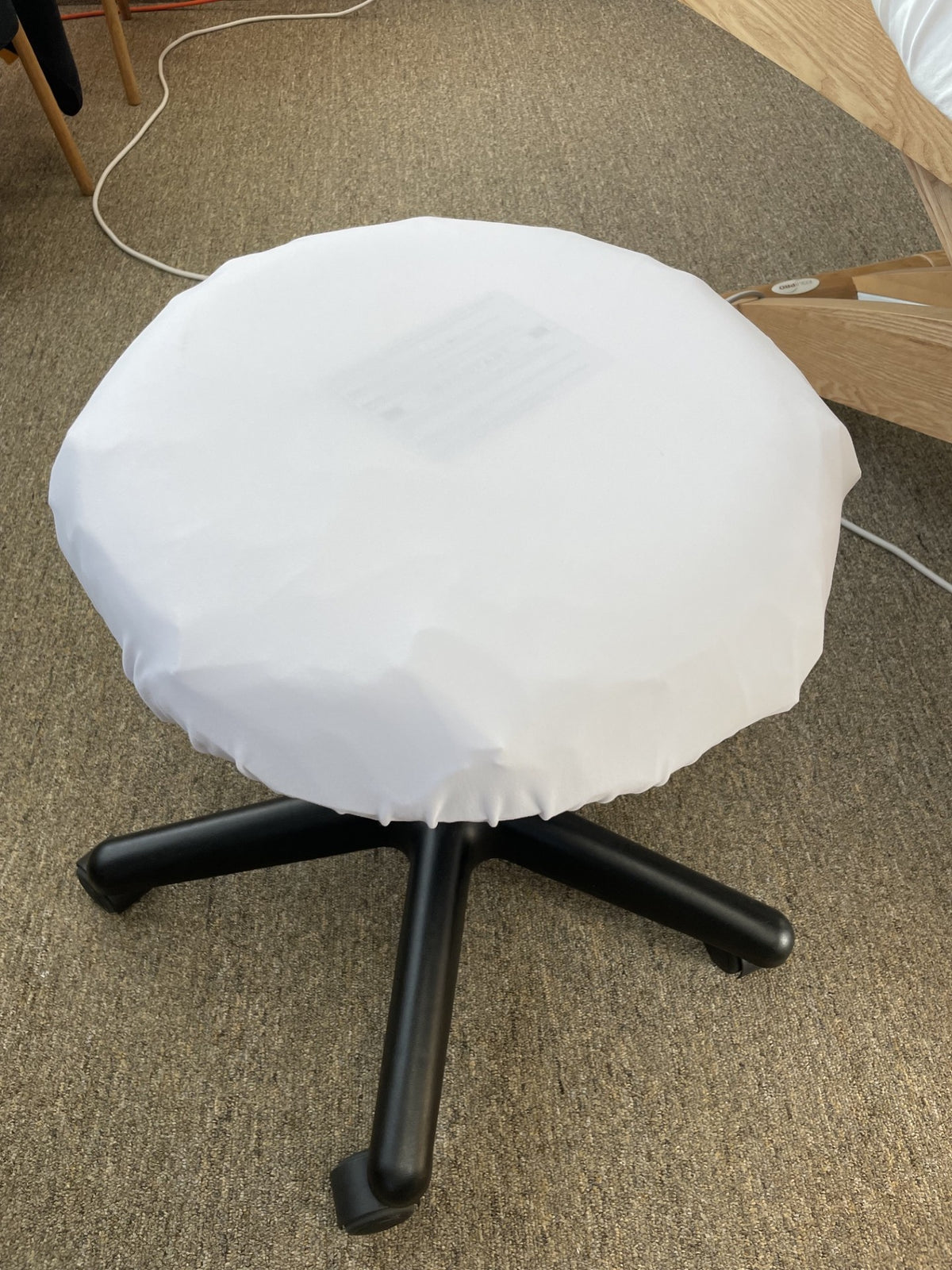 Housse tabouret rond