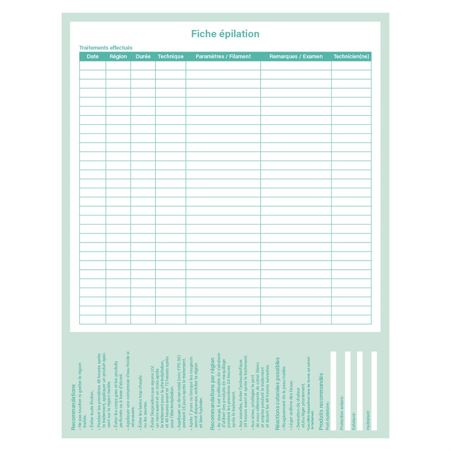 Hair removal sheets