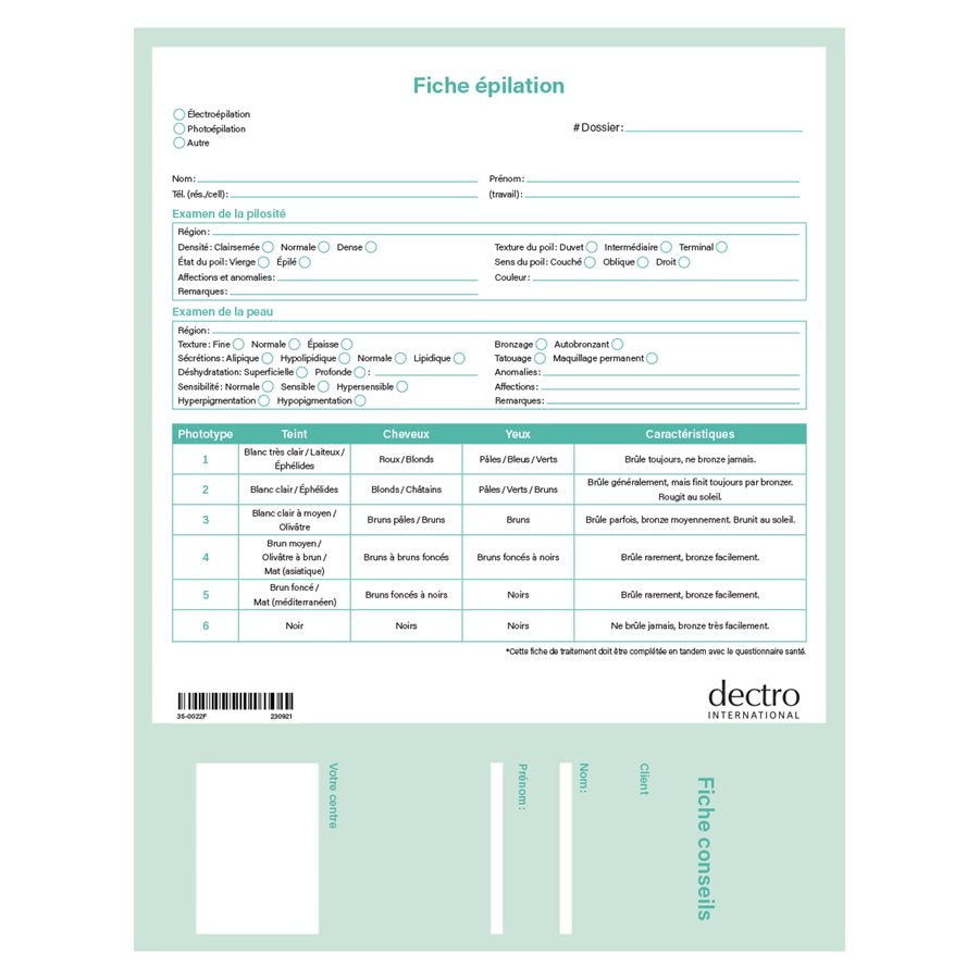 Hair removal sheets