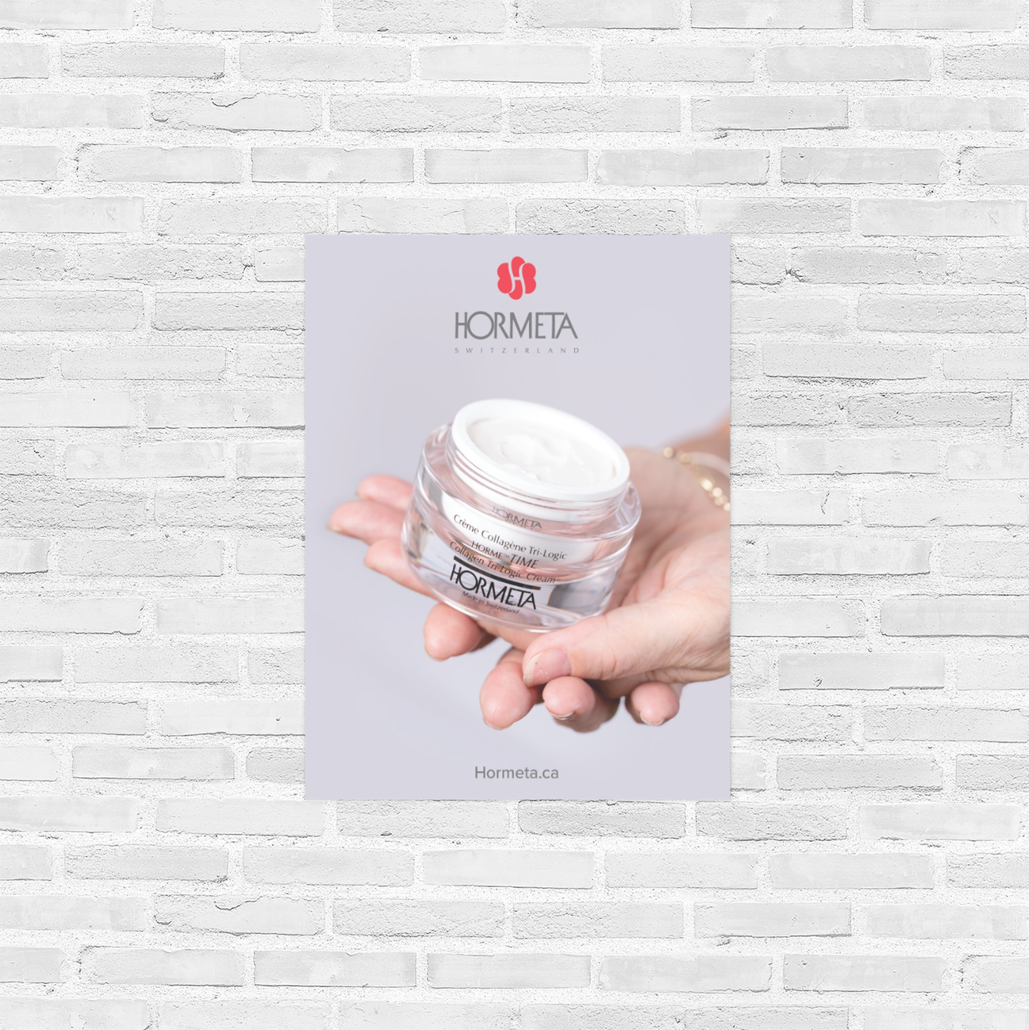 Affiche Crème Collagène Tri-Logic (mains)